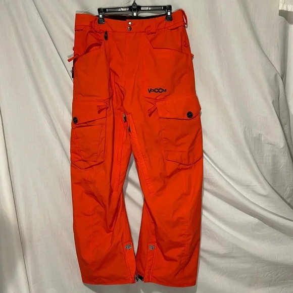 mens orange Volcom Nimbus all conditions climate protection pants size medium - Picture 1 of 16